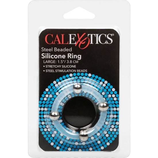 CALEXOTICS - ANILLO DE SILICONA CON PUNTAS DE ACERO