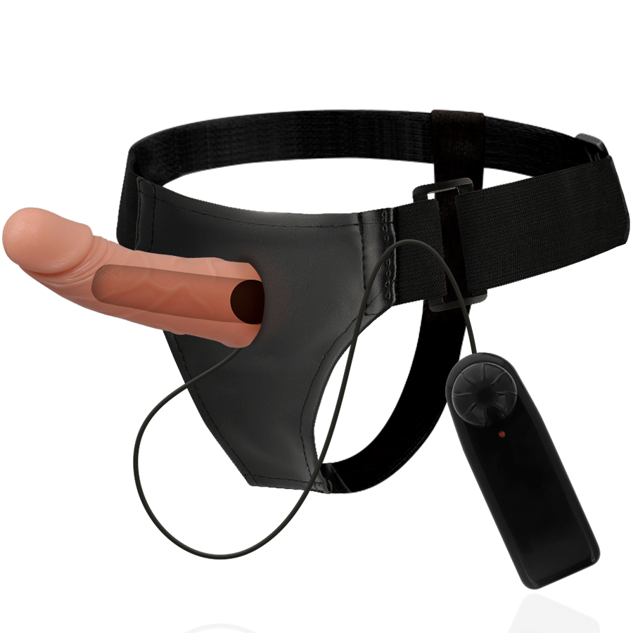 HARNESS ATTRACTION - RNES HOLLOW STRUCTURES WITH VIBRATOR 15 CM -O- 5 CM