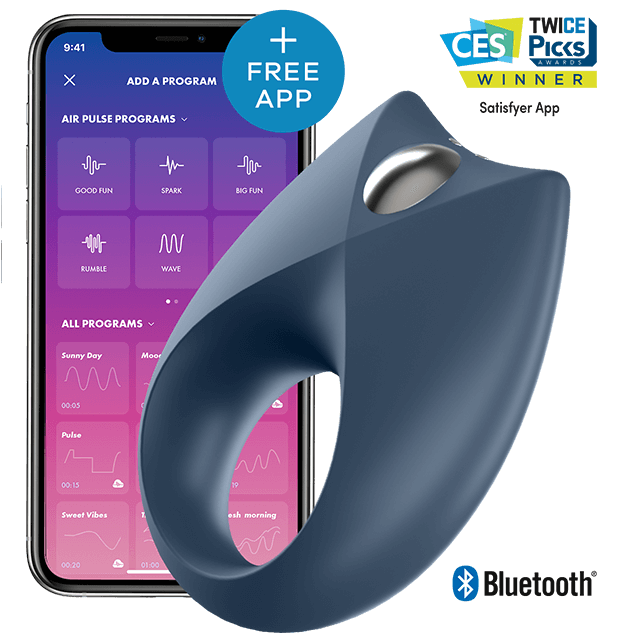 SATISFYER - POTENTE ANILLO VIBRADOR REAL APP