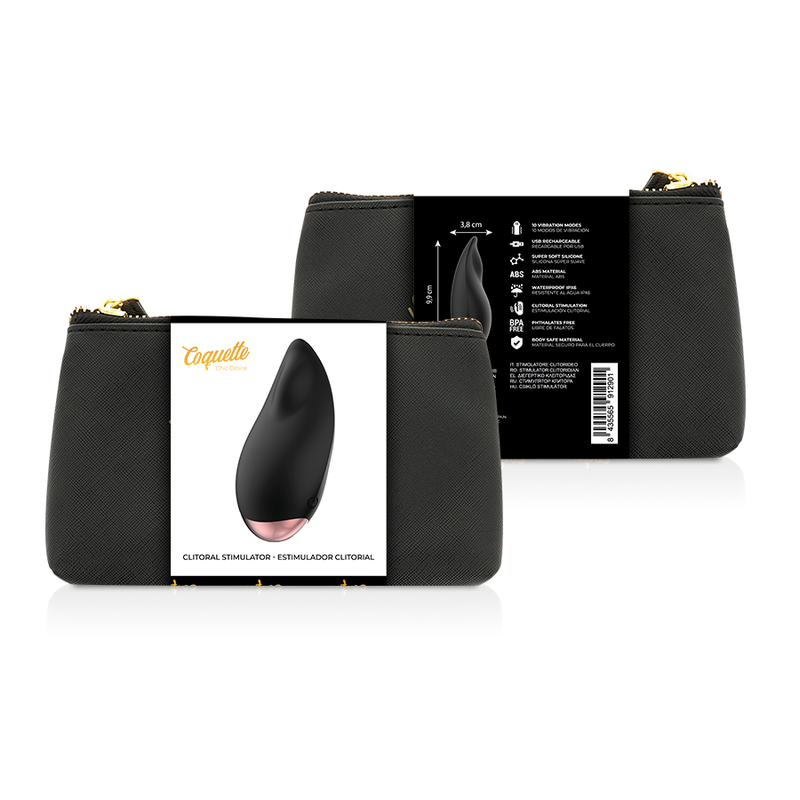 CLITORAL STIMULATOR BLACK/GOLD