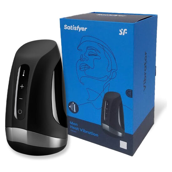 SATISFYER - MASTURBADOR CABALLERO VIBRANTE CON CALOR