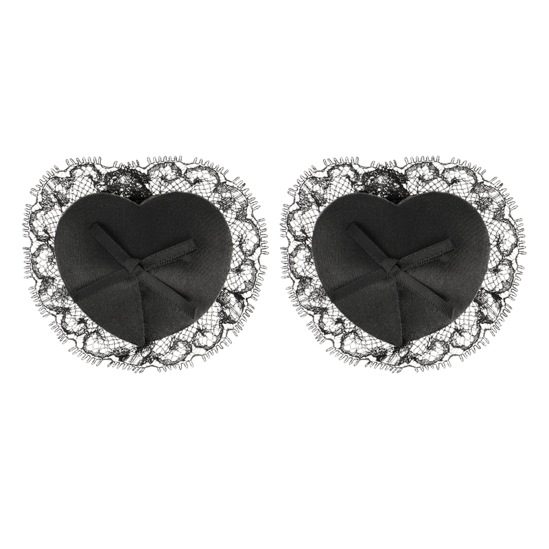 COQUETTE CHIC DESIRE - BLACK LACE TOE COVERS