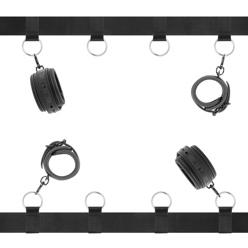 FETISH SUBMISSIVE - LUXURY BED TIE SET WITH NOPRENE LINING