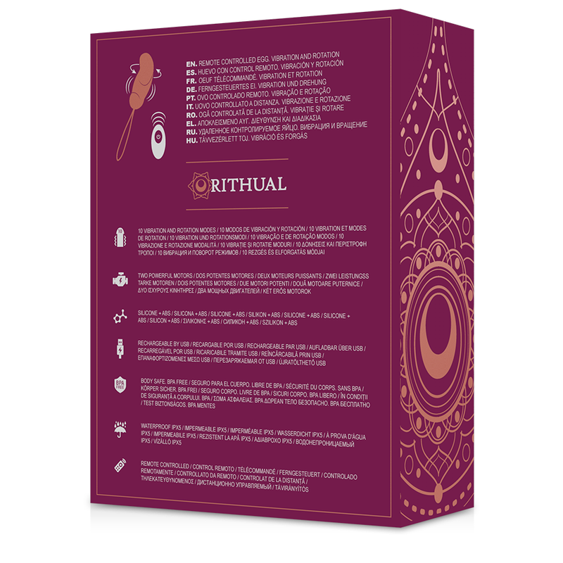 RITUAL - SISTEMA DE CONTROL REMOTO ESHA OVO ROTACIÓN + VIBRACIÓN