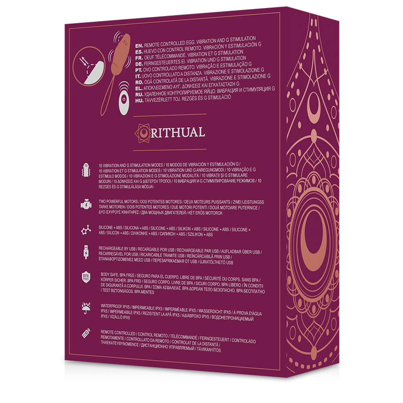 RITUAL - PRIYA OVO CONTROL REMOTO PUNTO G + VIBRACIÓN