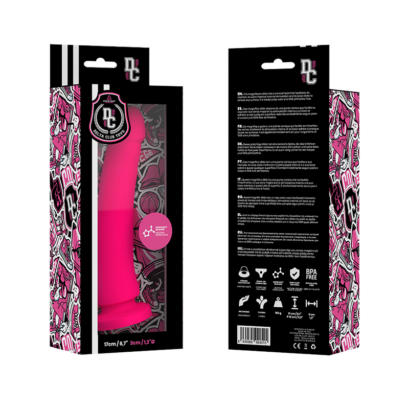 DELTA CLUB - JUGUETES MEDICOS CONSOLADOR SILICONA ROSA 17 CM -O- 3 CM