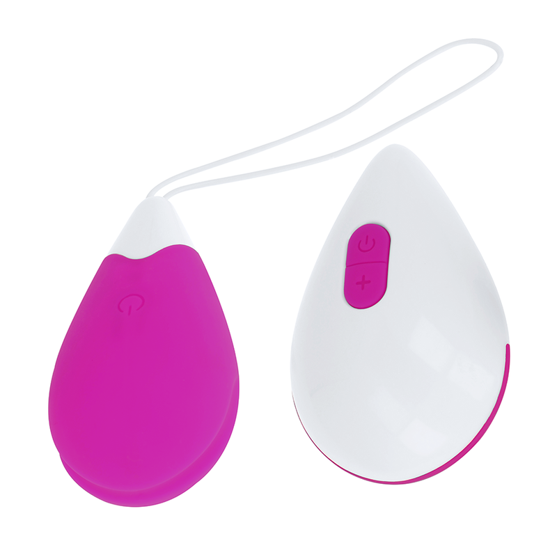 OHMAMA - HUEVO VIBRADOR DE 10 MODOS MORADO Y BLANCO