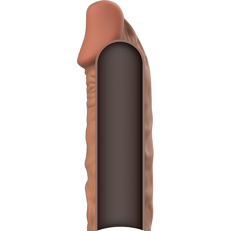 VIRILXL - EXTENSIÓN PARA EL PENE DE SILICONA LÍQUIDA V5 MARRÓN
