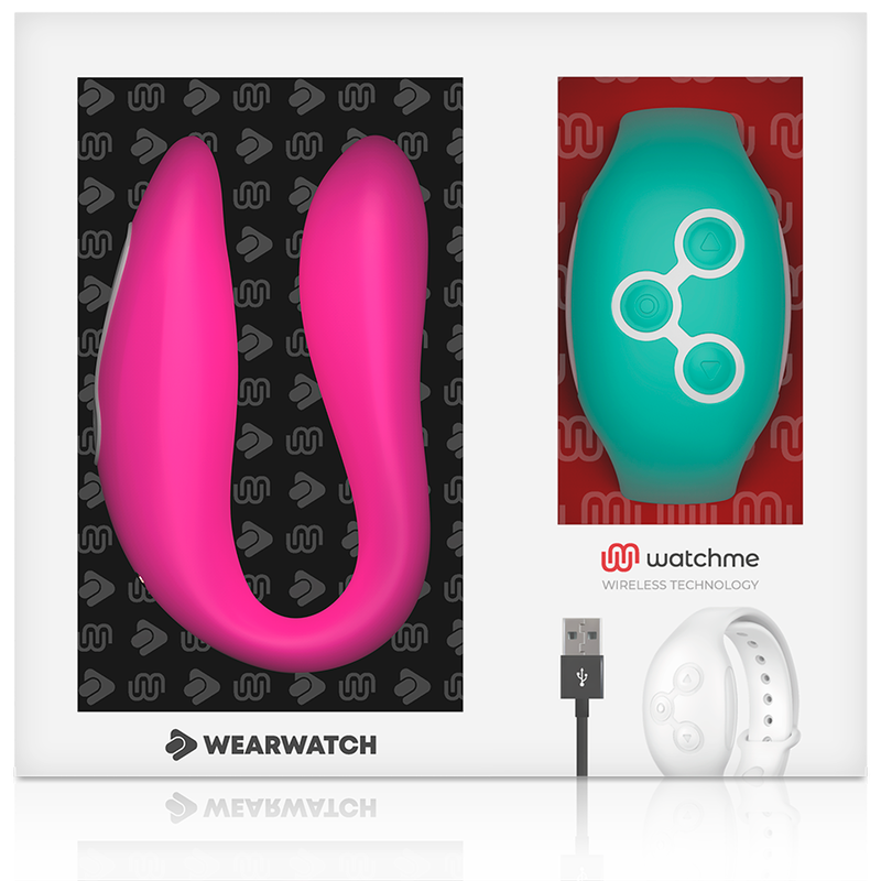WEARWATCH - FUCHSIA/SEAWATER DUAL TECHNOLOGY WATCHME VIBRATOR